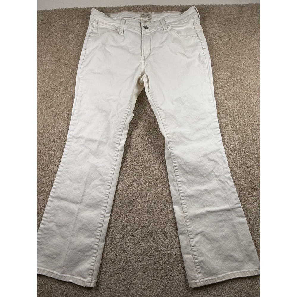 Levi's 545 Original Low Bootcut Jeans Womens 14 Medium White Denim Cotton Travel